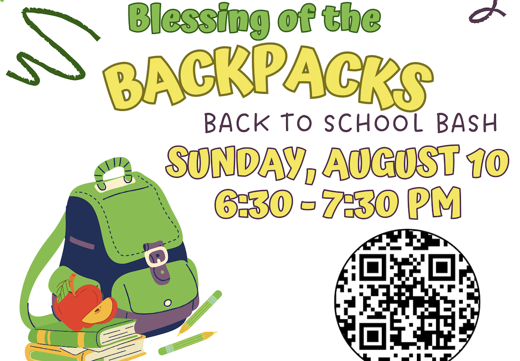 Blessing of the Backpacks event